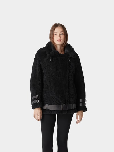 Halfboy Lederjacke im Biker-Look Schwarz 4