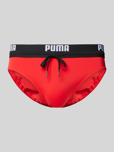 Puma Badehose mit elastischem Bund Rot 1