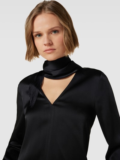 Victoria Beckham Bluse mit V-Ausschnitt Black 3