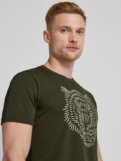 Antony Morato T-Shirt mit Motiv-Print Oliv 3