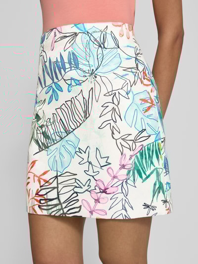 Marc Cain Minirok met labeldetail Ecru - 3