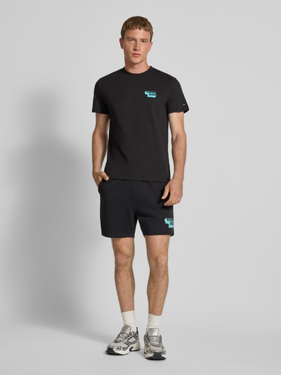 Tommy Jeans Relaxed Fit Sweatshorts aus reiner Baumwolle Black 1