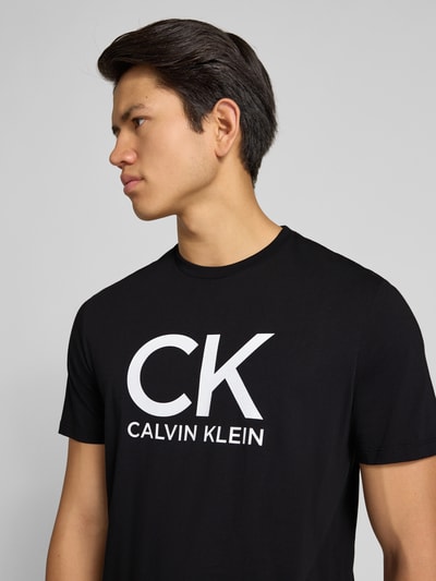 Calvin Klein Jeans T-shirt z nadrukiem z logo Czarny 3