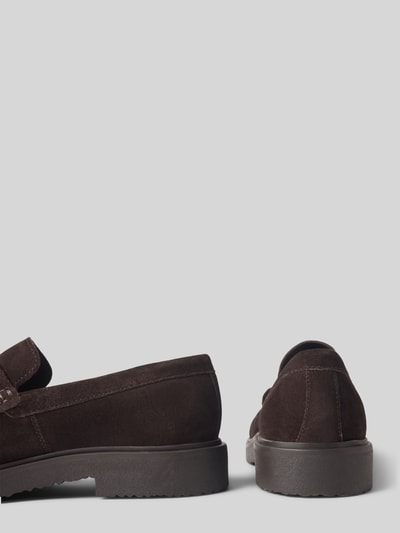 Geox Loafers van leer, model 'MASSIMIANO' Donkerbruin - 2