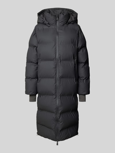 Neo Noir Steppmantel mit Kapuze Modell 'Viviana' Anthrazit 2