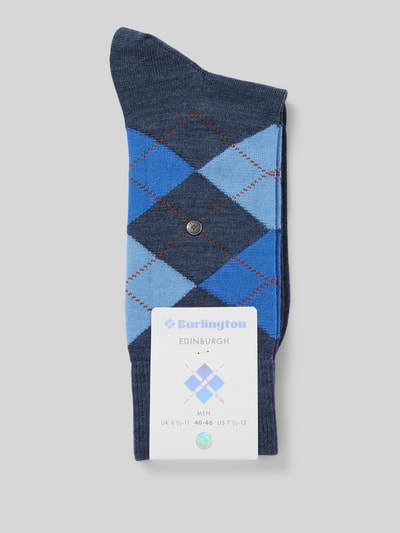 Burlington Sneakersocken mit Strukturmuster Jeansblau 3