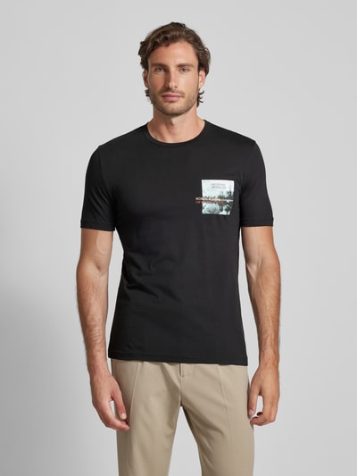 Christian Berg Men T-shirt met ronde hals Zwart - 4