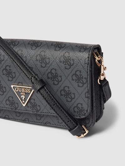 Guess Crossbody Bag mit Strukturmuster Modell 'LAUREL' Black 3