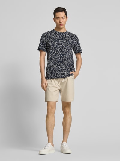 Tom Tailor Regular Fit T-Shirt aus reiner Baumwolle Dunkelblau 1