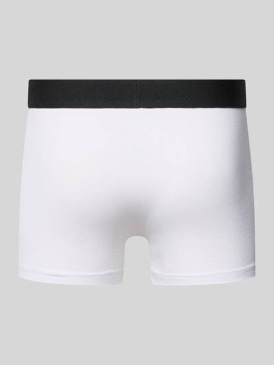 SNOCKS Trunks mit Logo und elastischem Bund im 2er-Pack Weiss 3