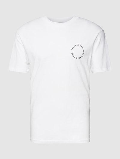 Jack & Jones T-Shirt mit Label-Print Modell 'SUNSET' Weiss 2