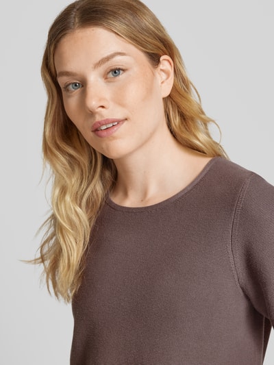 Christian Berg Woman Gebreide pullover met 1/2-mouwen Chocoladebruin - 3