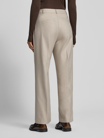 comma Stoffhose mit Bügelfalten und Gesäßtaschen Offwhite 5