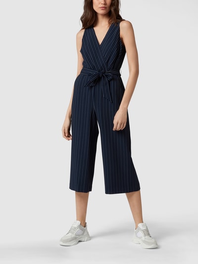 Lauren Ralph Lauren Jumpsuit mit Taillengürtel Marineblau 1