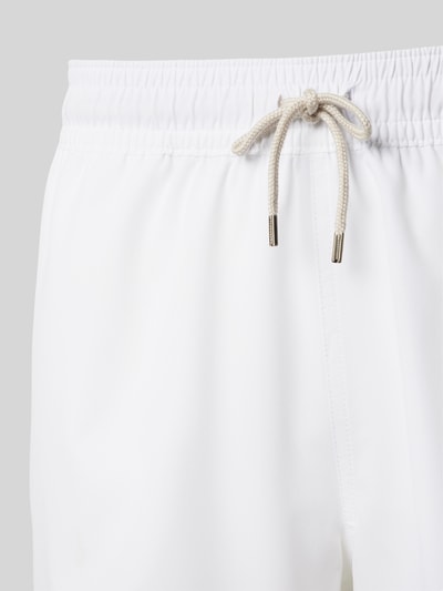 Polo Ralph Lauren Underwear Badehose in unifarbenem Design mit elastischem Bund Weiss 2
