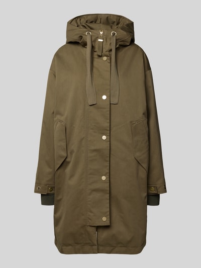 G-LAB Functionele lange jas met capuchon, model 'META' Olijfgroen - 2