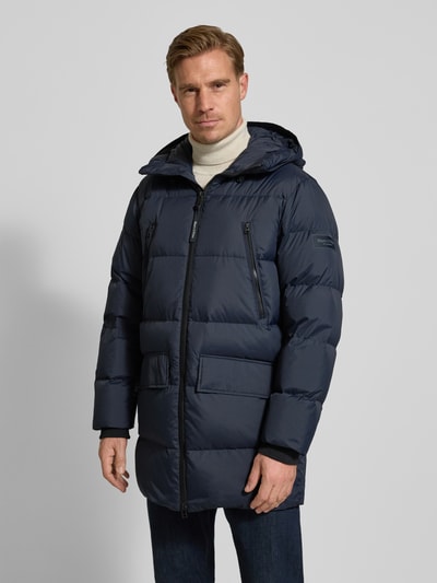 Marc O'Polo Regular Fit Daunenmantel mit Kapuze Marine 4