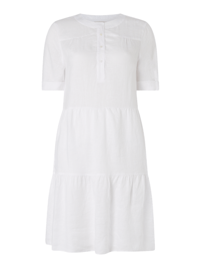 0039 Italy Kleid aus Leinen Modell 'Ricci' Weiss 1