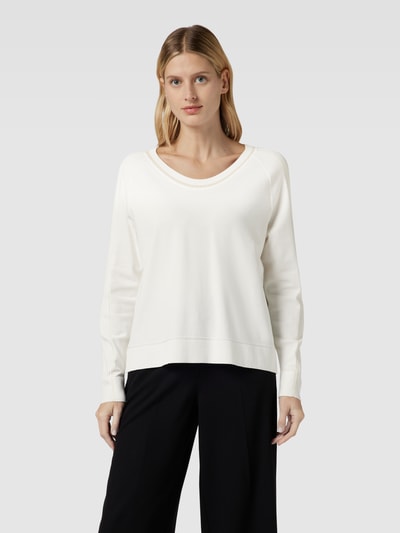 Marc Cain Gebreide pullover met ronde hals Offwhite - 4