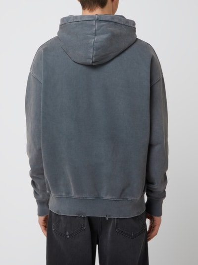 Pegador Oversized Hoodie mit Logo Modell 'George' Mittelgrau 5