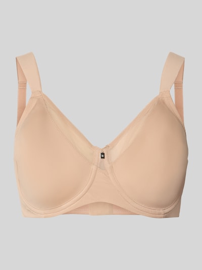 Produktfoto, bh met haakjessluiting Model 'TRUE SHAPE SENSATION' van Triumph, Materiaalmix met stretch, nauwsluitende pasvorm, verstelbare bandjes