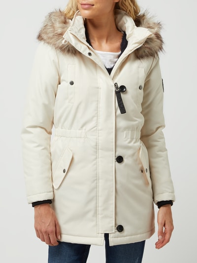 Only Parka met wattering, model 'Iris' Offwhite - 4