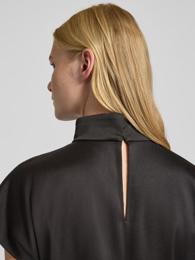 Drykorn Blusenshirt mit Stehkragen Modell 'ALARIA' Dunkelbraun Melange 3