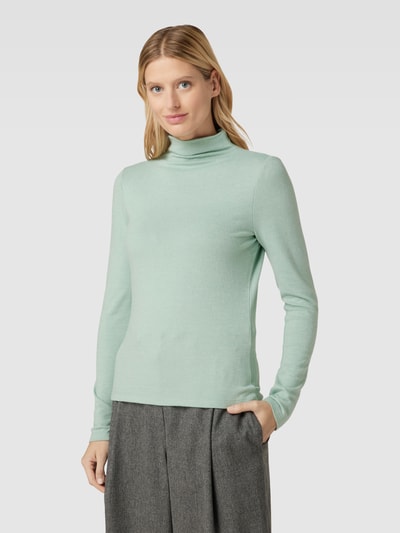 OPUS Shirt met lange mouwen en turtleneck, model 'Sasemin' Mintgroen - 4