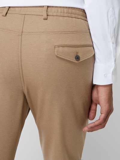 Windsor Hose in unifarbenem Design Modell 'Floro' Beige 3