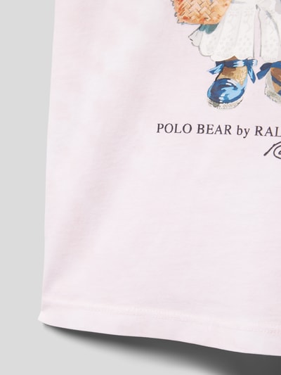 Polo Ralph Lauren Teens T-shirt z nadrukowanym motywem Mocnoróżowy 2