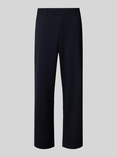 Produktfoto, Loose Fit Anzughose mit Viskose-Anteil Modell 'LIAM' von SELECTED HOMME, Optik: Unifarben, Passform: Loose-Fit, Verschluss: Knopf und Reißverschluss mit Schiebehaken, Gürtelschlaufen, knitterfrei, seitliche Eingrifftaschen, Gesäßtaschen, Materialverarbeitung: Stretch