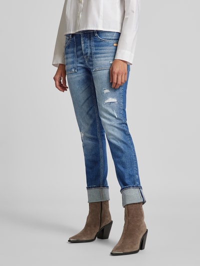 Gang Loose fit jeans in 5-pocketmodel, model 'NICA' Blauw - 4