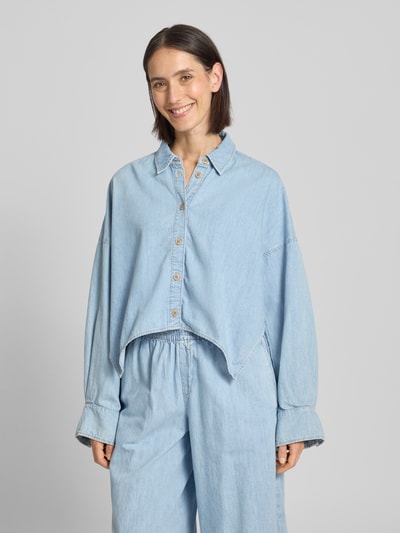 Drykorn Relaxed Fit Jeansbluse Modell 'OSHIA' Hellblau 4