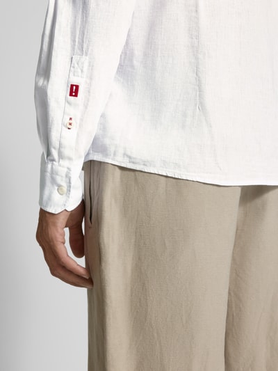 JOOP! Jeans Freizeithemd mit Knopfleiste Modell 'Hanson' Weiss 3