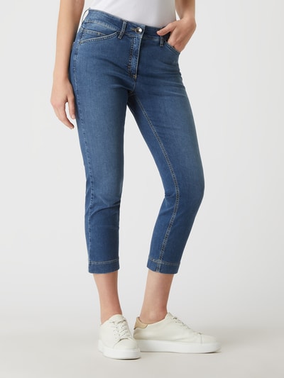 Zerres Cropped Jeans mit Stretch-Anteil Modell 'Twigy' - 'Sensational Jeans' Blau 4