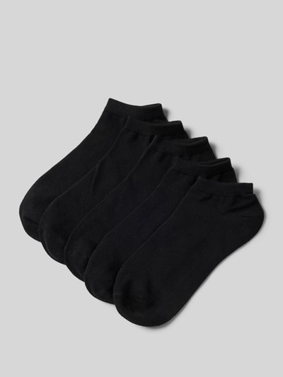 Jack & Jones Sneakersocken mit elastischem Bund im 5er-Pack Modell 'JACDONGO' Black 1