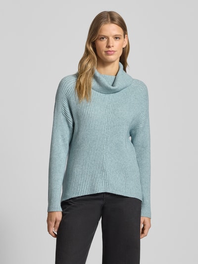 ONLY Regular Fit Rollkragenpullover aus Viskose-Mix Modell 'KATIA' Mittelgrau 4
