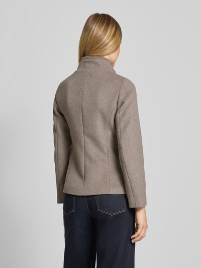 s.Oliver RED LABEL Slim fit jack met wol Taupe gemêleerd - 5