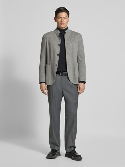 JOOP! Collection Slim Fit Sakko mit Stehkragen Modell 'Hiro' Hellgrau 1
