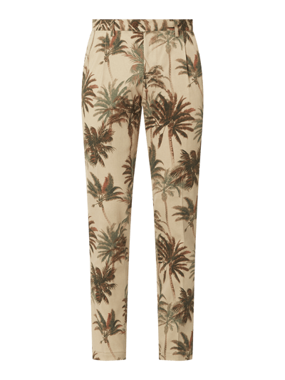 Bertoni Slim Fit Anzughose mit Stretch-Anteil Modell 'Schack' Beige 1