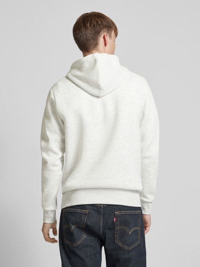 Jack & Jones Hoodie met labelprint, model 'FERRIS' Offwhite gemêleerd - 5