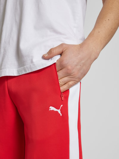 PUMA PERFORMANCE Sweatpants mit Label-Print Rot 3