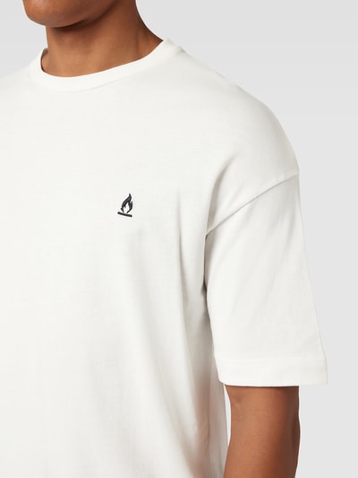 Drykorn T-shirt met ronde hals, model 'ANAYO' Offwhite - 3