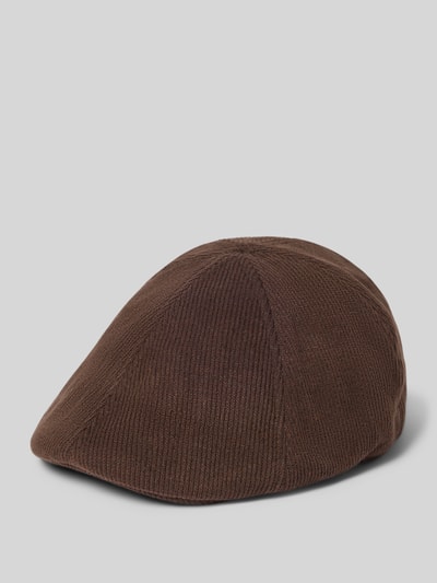 Produktfoto, brązowa Sztruks, Mieszanka materiałów z mieszanką bawełny, klasyczny kształt, kaszkiet 'Schiebermütze aus Cord' von Müller Headwear