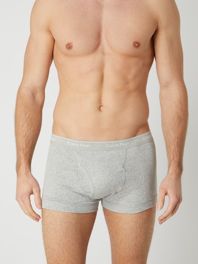 Calvin Klein Underwear Classic Fit Trunks aus Baumwolle im 3er-Pack Mittelgrau Melange 3