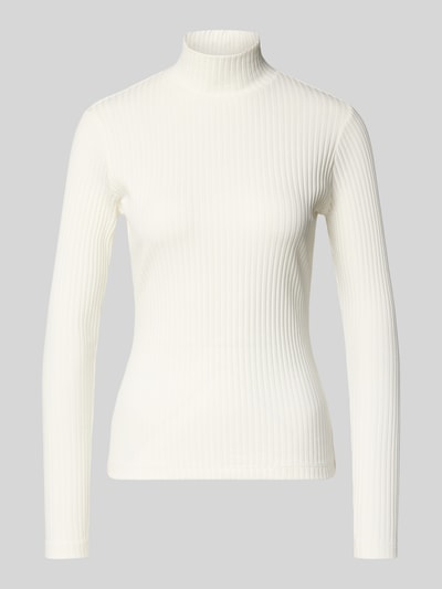 HUGO Slim fit turtleneck van katoenmix, model 'DRIZA' Offwhite - 2