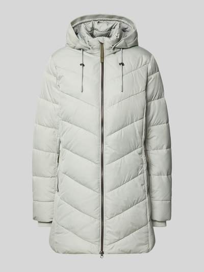 camel active Lange gewatteerde jas met tweewegritssluiting Mintgroen - 2