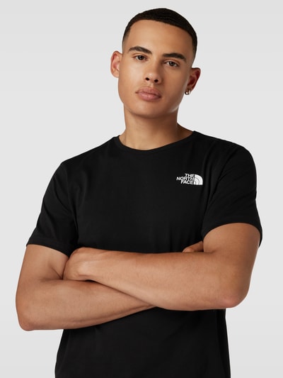 The North Face T-Shirt mit Label-Print Black 3