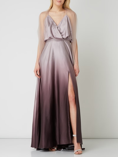 Unique Abendkleid mit Farbverlauf Taupe 5