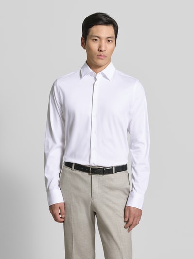 ROY ROBSON slim fit zakelijk hemd met kentkraag Wit - 4